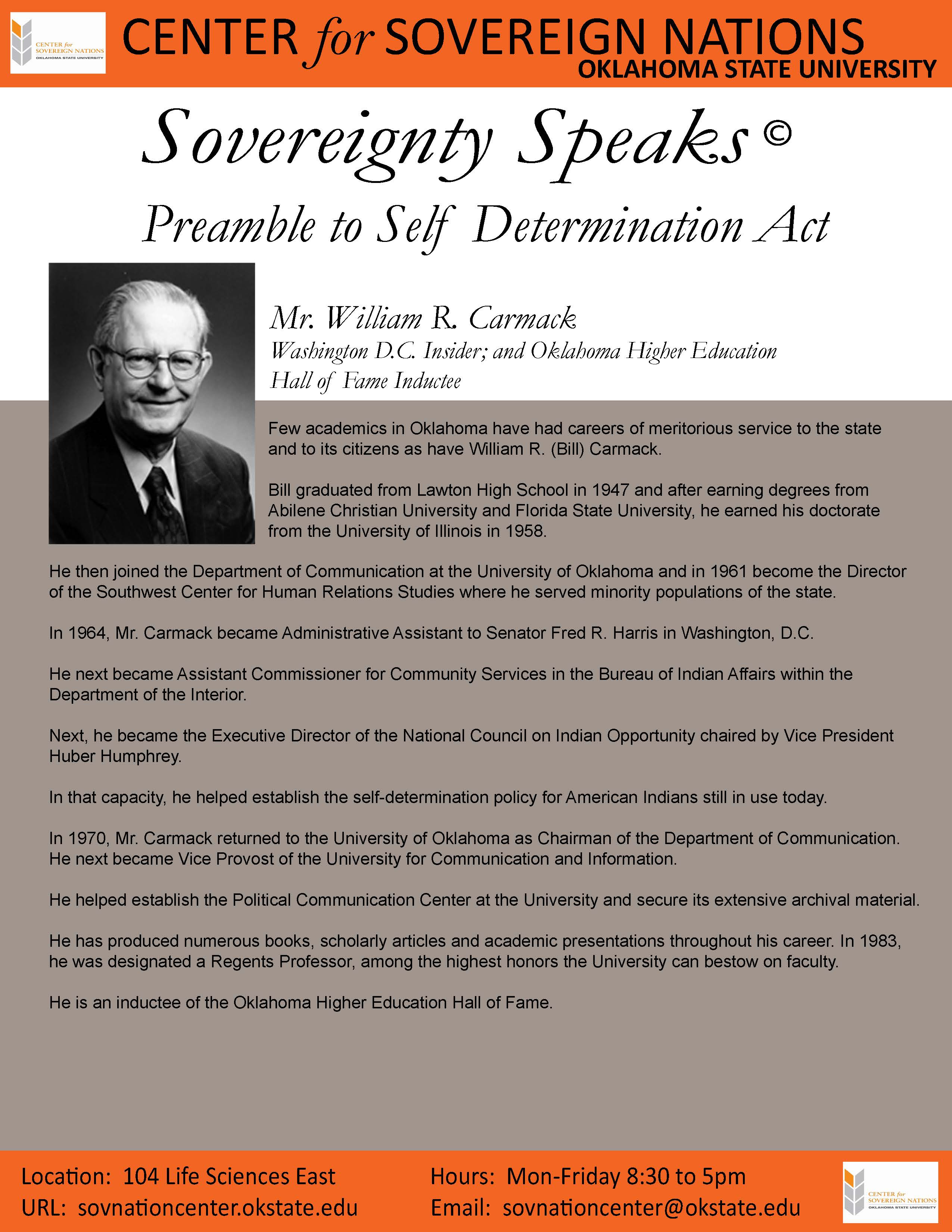 Full bio for Sovereignty Speaks #2 speaker Full bio for Sovereignty Speaks #2 speaker