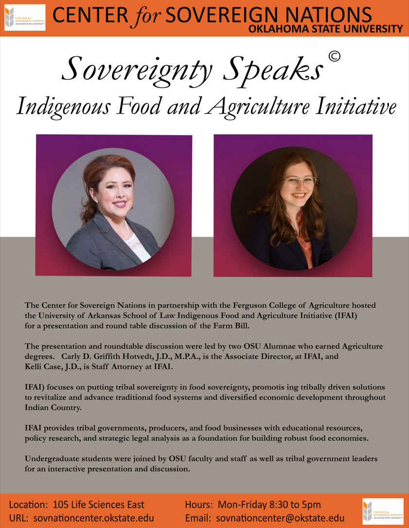Headshots of Carly Griffith Hotvedt & Kelli Case (Indigenous Food & Ag Initiative) with the title ‘Native Farm Bill Coalition Policy – Indigenous Food & Ag Initiative’. Headshots of Carly Griffith Hotvedt & Kelli Case (Indigenous Food & Ag Initiative) with the title ‘Native Farm Bill Coalition Policy – Indigenous Food & Ag Initiative’.