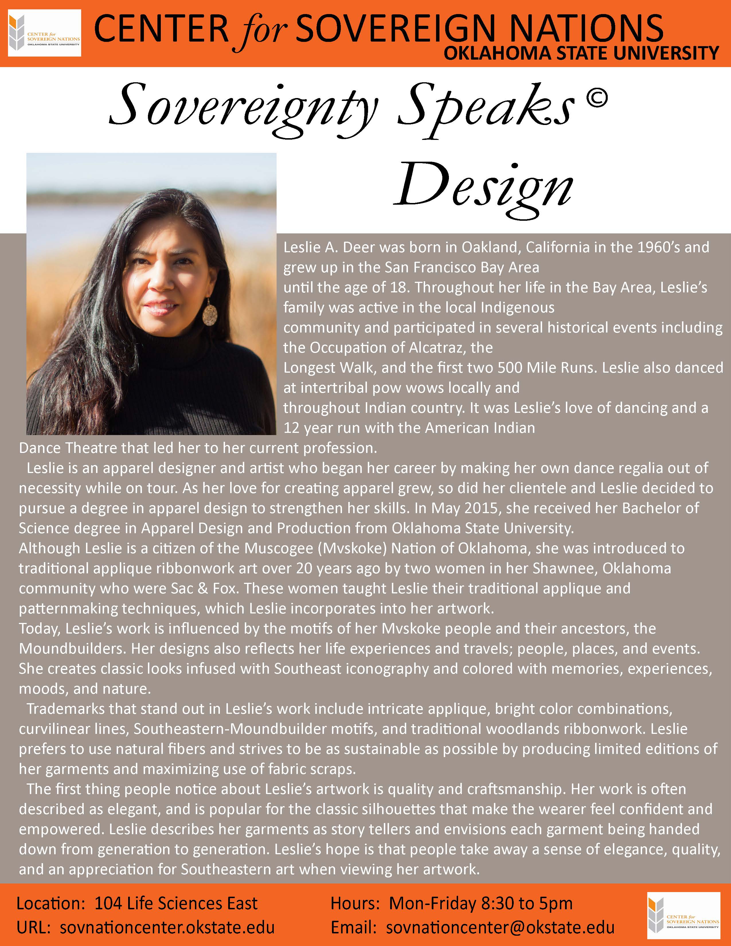 Full bio for Sovereignty Speaks #8 speaker Full bio for Sovereignty Speaks #8 speaker