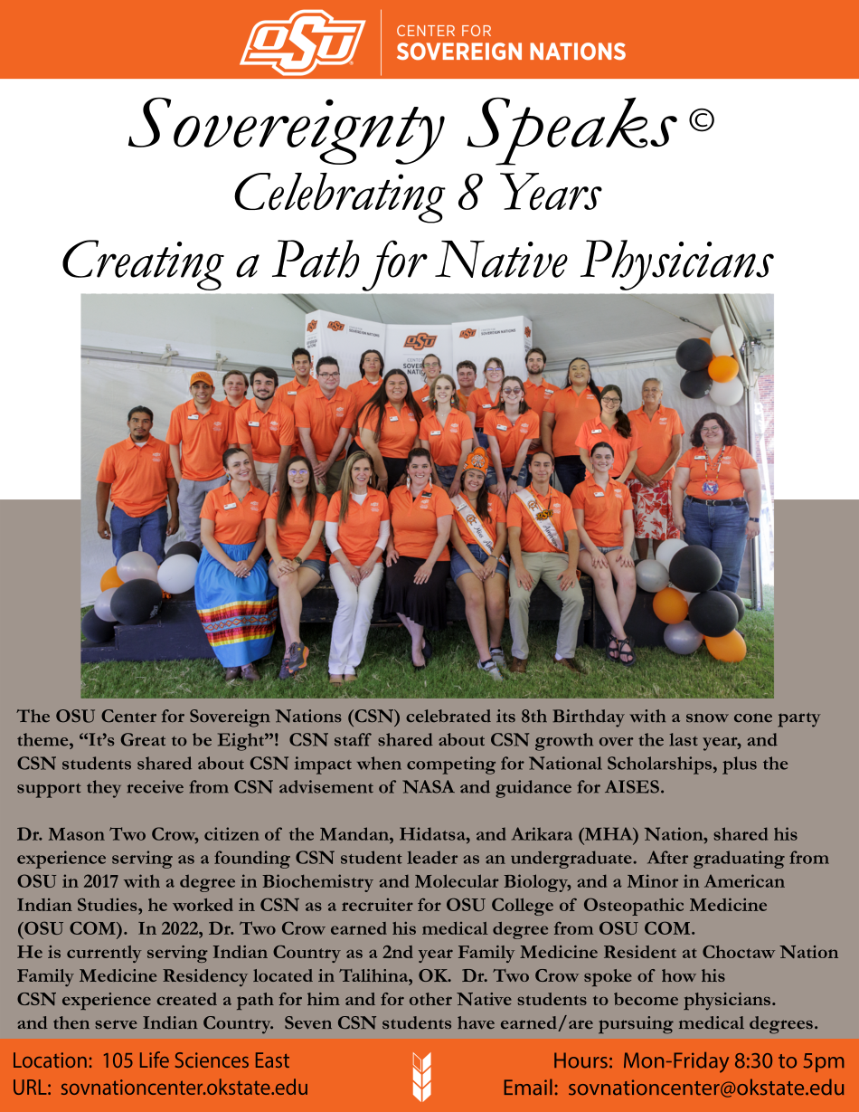 Graphic featuring Dr. Mason Two Crow (Choctaw Nation Family Medicine Resident) with the title ‘Creating a Path for Native Physicians – Choctaw Nation’. Graphic featuring Dr. Mason Two Crow (Choctaw Nation Family Medicine Resident) with the title ‘Creating a Path for Native Physicians – Choctaw Nation’.